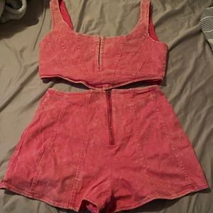 2 piece pink set